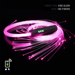 End glow fiber optic light with 140 fibers