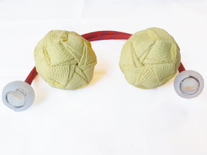 Dragon Sphere Fire Poi (Red Kevlar Rope)