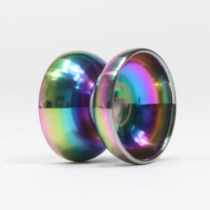 Zeekio Alpha Steel Yo-Yo - Organic Shaped Stainless Steel - Undersized YoYo with D Sized Bearing