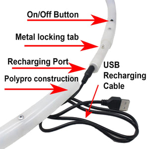 LED hoop with charging cable and on/off button (2aebf697)
