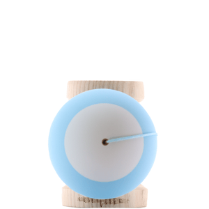 2fly Kendama ball with blue and white design