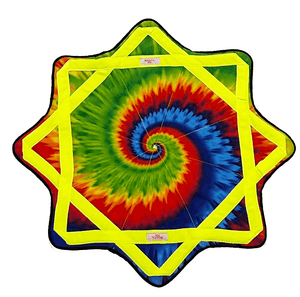 Mini Chromaflux kite with tie-dye pattern