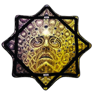 Classic Eyes of Ra art in an eight-pointed star