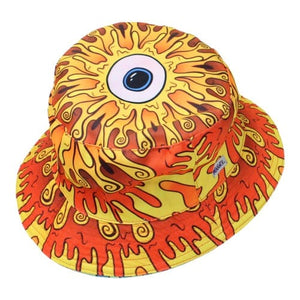 Funky eye design bucket hat