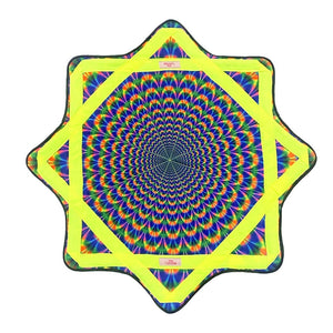 Star-shaped psychedelic art.