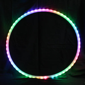 LED hula hoop with rainbow lights