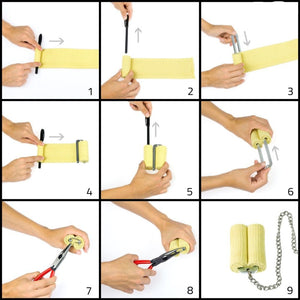 PLAY POSEIDON FIRE POI FAST-REPLACE PURO Wick Made of KEVLAR - Handle colors vary