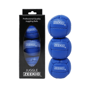 Zeekio Galaxy Juggling Balls - Premium 12 Panel Genuine Leather Balls - 130g - 67mm - Pack of 3