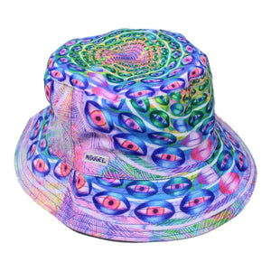 Psychedelic eye pattern bucket hat
