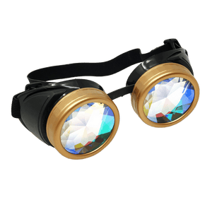 Rave Kaleidoscope Goggles Vintage Steampunk Glasses