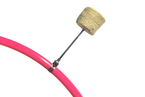 Magenta fire hoop with one wick