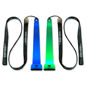 Assembled Digi Poi set, blue & green, no reflection