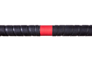 Fire staff with black grip and red accent