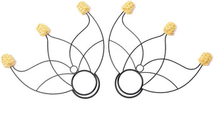 Fire fans, Lotus style, beginner level, set of 2