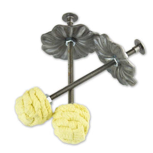 Fire props with solid flower design