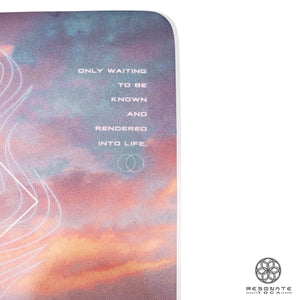 Resonate Yoga Rage Nation mat with inspirational text