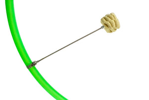 Fire hoop with wick