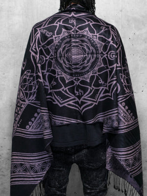 MANTRA • ICE PINK • Reversible Festival Shawl/Scarf