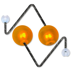 Orange LED poi balls
