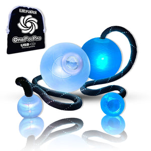 OrbPoi Pro glowing poi balls with reflection