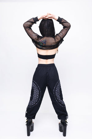 Flow Pants - Black Flower of Life