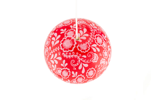 Red Bloom Kendama with Tricklist