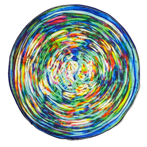 Cosmic Pizza with colorful concentric circles