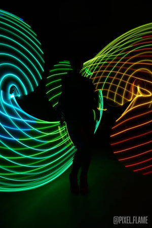 Light painting performance