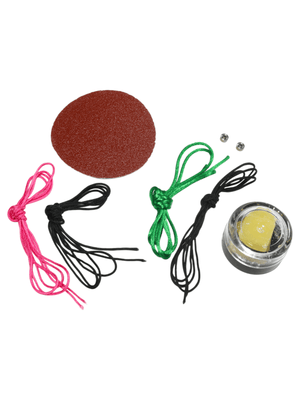 Stringpack-white with various colored strings and parts