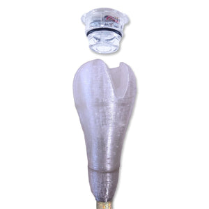 Detached wand head and connector.