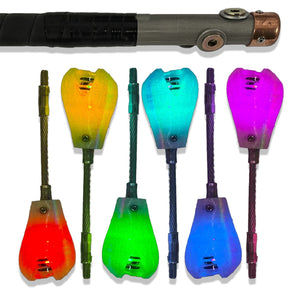 Ultra Dragon Staff with color-changing light attachments.