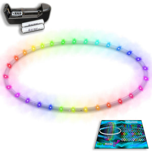UltraHoop Shuffle LED Light Up Hula Hoop with 30 lights