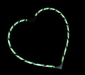 Heart-shaped glow stick necklace design