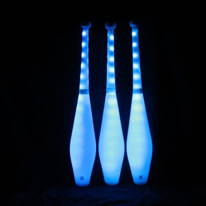 Zeekio Multi-Color LED Light Up Juggling Clubs with Charger and Remote (Set of 3)