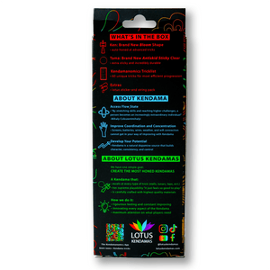 Lotus Kendamas box back with product information