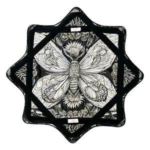 Black and white butterfly scarf design, bbc93440-b14b