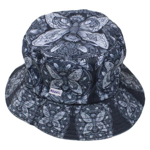 Bucket hat with butterfly print, style bdf43be1