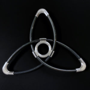 Clear black triskelion symbol