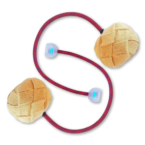 Dragon Sphere Fire Poi (Red Kevlar Rope)