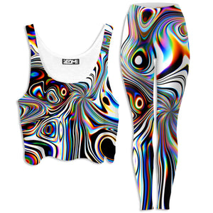 Oil Aura Crop Top and Leggings Combo
