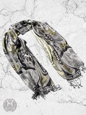 RESTOCKED ✦ GOLDEN TEACHERS V1 • GOLD • Festival Shawl/Scarf NEW