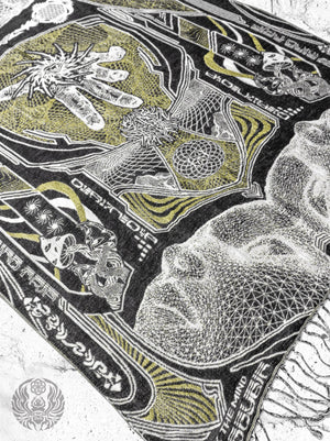 RESTOCKED ✦ GOLDEN TEACHERS V1 • GOLD • Festival Shawl/Scarf NEW