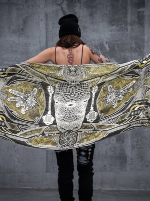 RESTOCKED ✦ GOLDEN TEACHERS V1 • GOLD • Festival Shawl/Scarf NEW