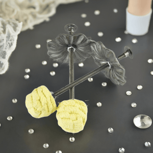 GPS-generated art piece with yellow and gray elements.