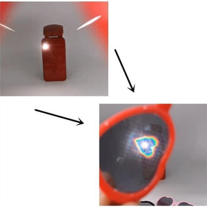 Heart Effect Diffraction Glasses That Turn Lights into Hearts Shaped Love Effects Glasses Watch The Lights Change to Heart Shape At Night Diffraction Glasses For Unisex Sunglasses