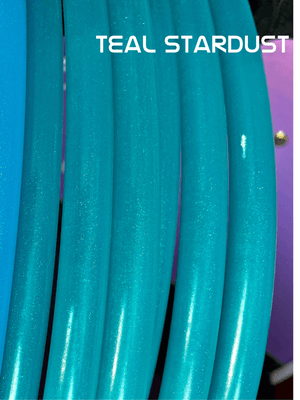 Teal Stardust tubing close-up