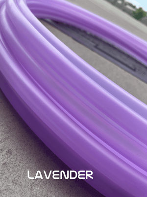 Lavender hula hoop close-up