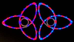LED tri-color light art display