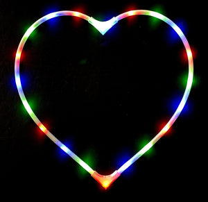 LED heart-shaped light display