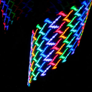 Colorful light pattern mandala design